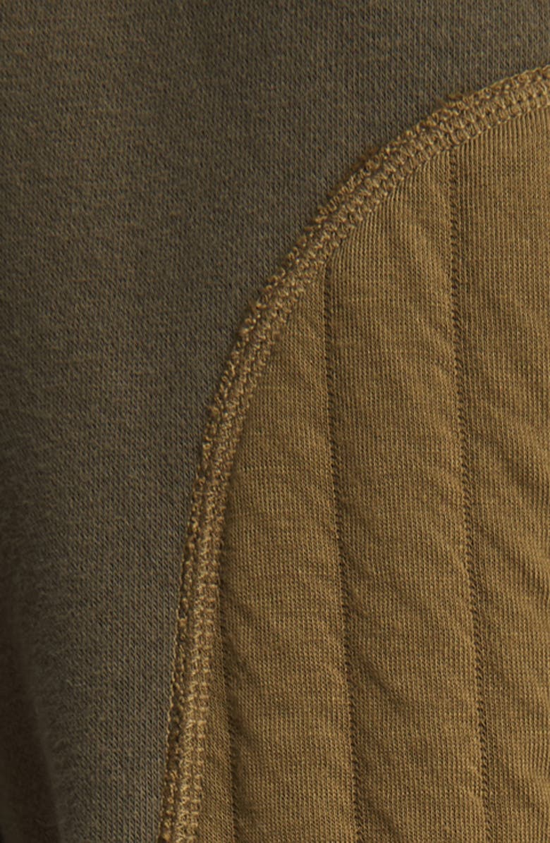 rag & bone Fleece Cut Off Half Zip Pullover, Alternate, color,