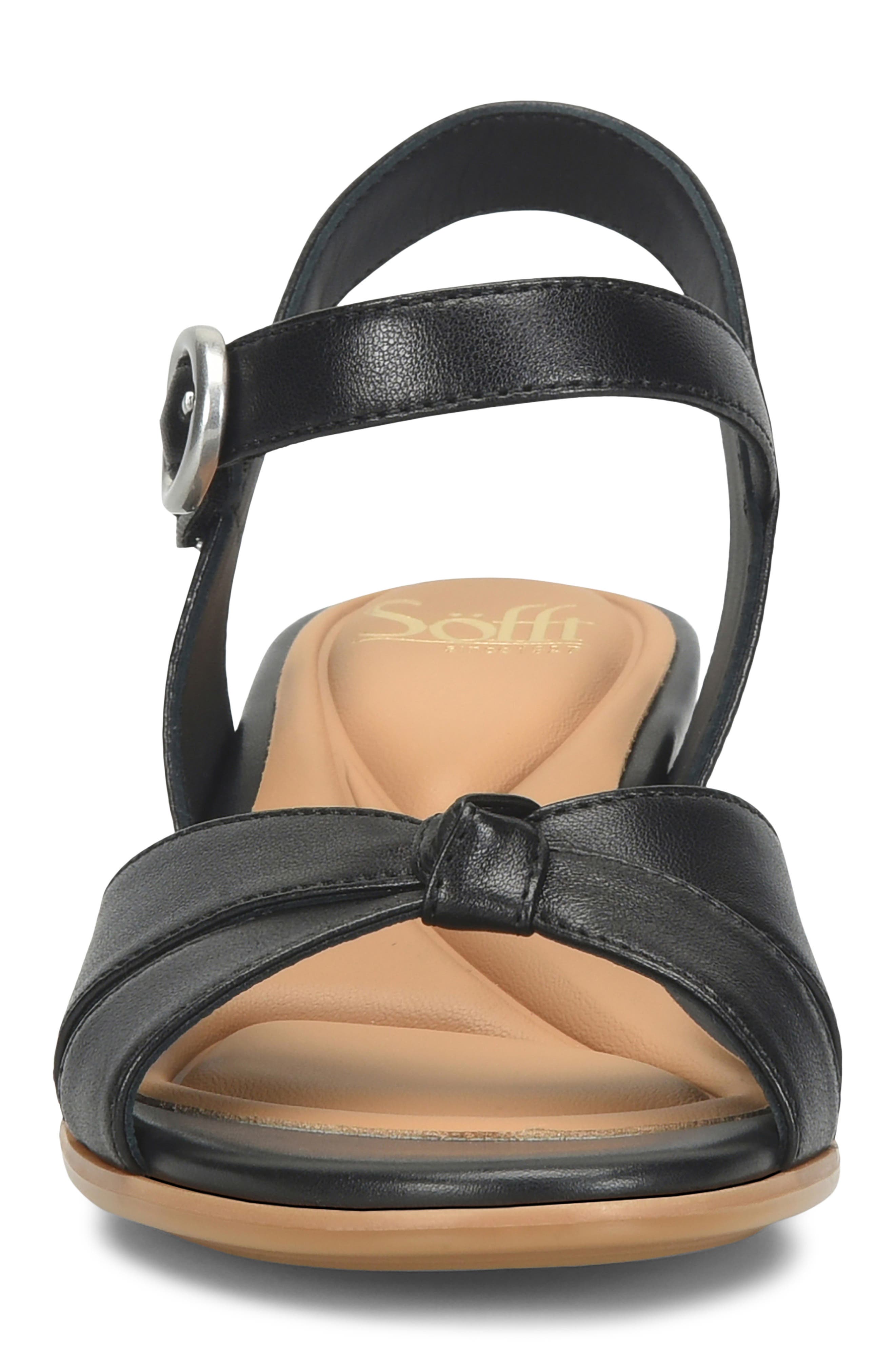 Söfft Summer Slingback Platform Wedge Sandal, Alternate, color, Black