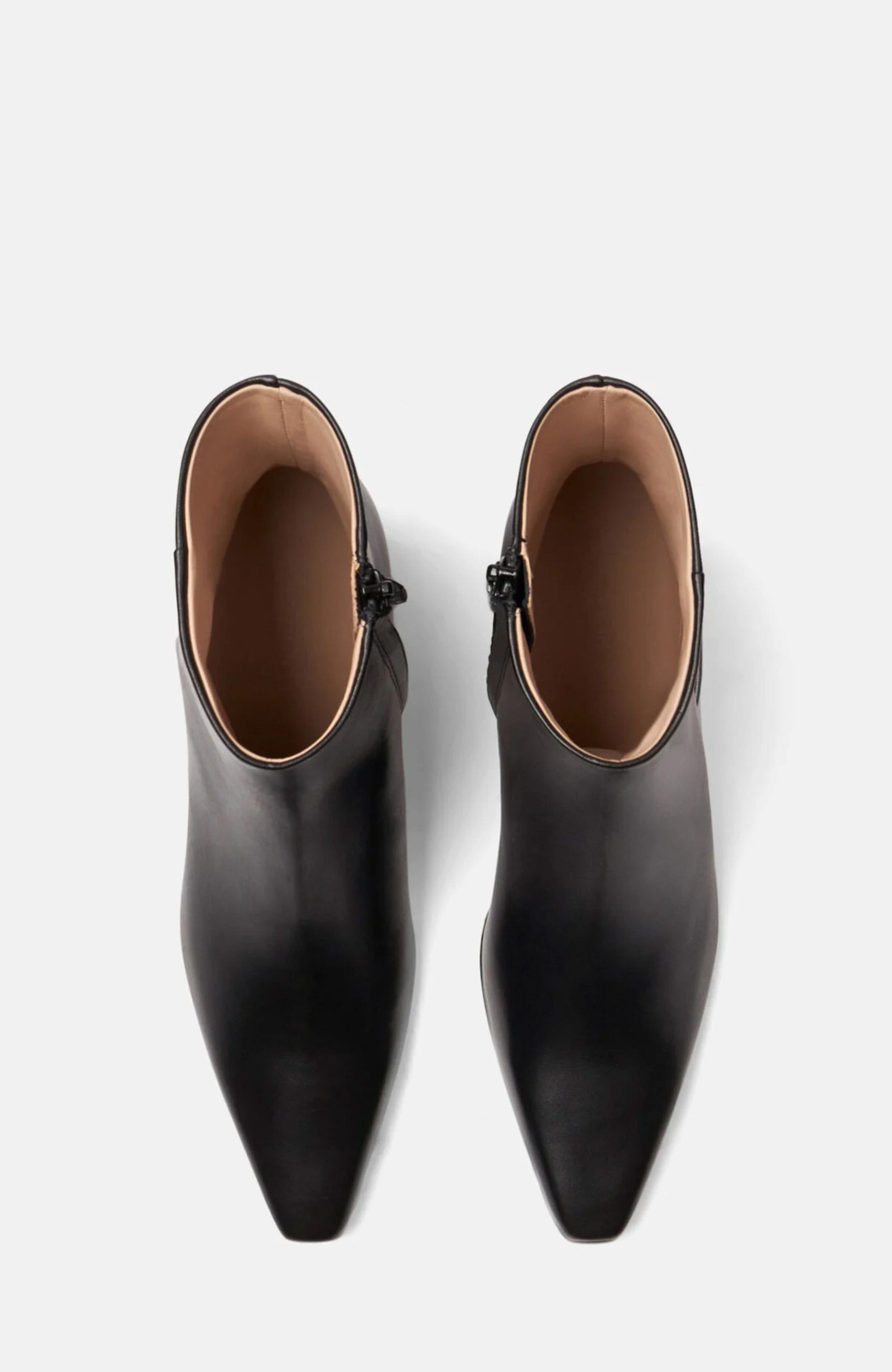 Kitty Ankle Boots, Alternate, color, Black - Calf
