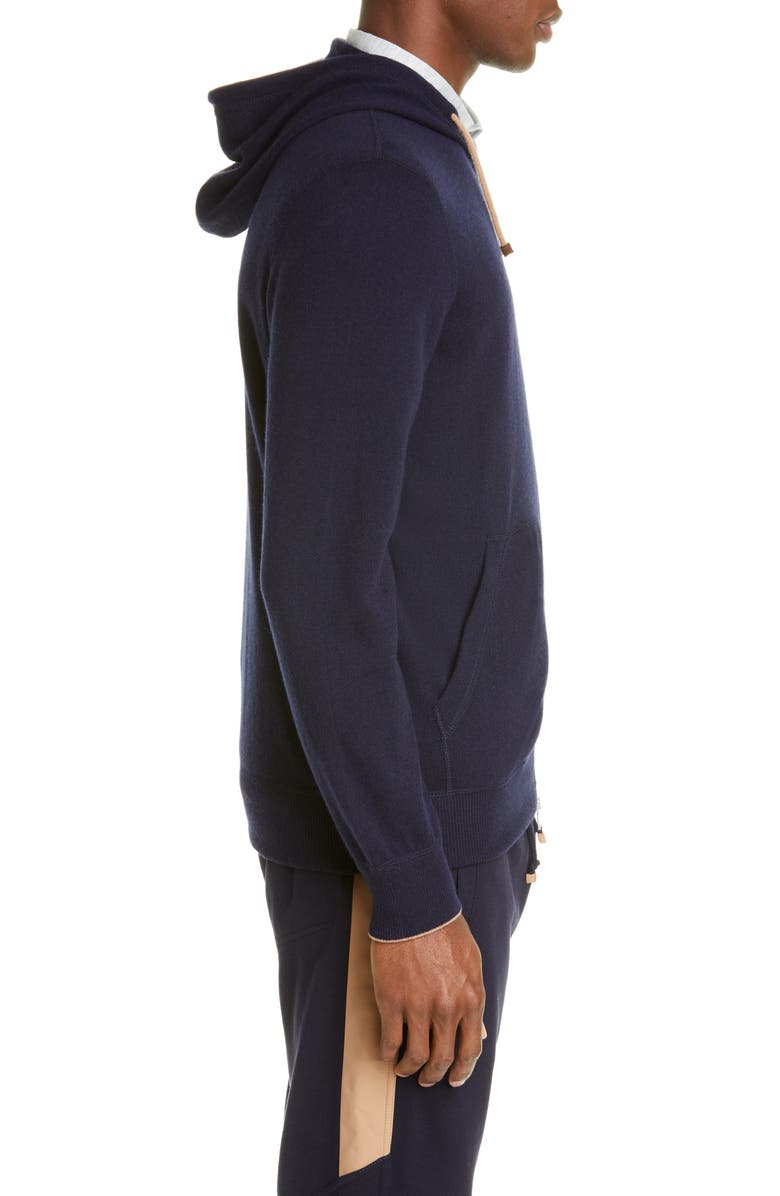 Brunello Cucinelli Cashmere Full Zip Hoodie, Alternate, color, 