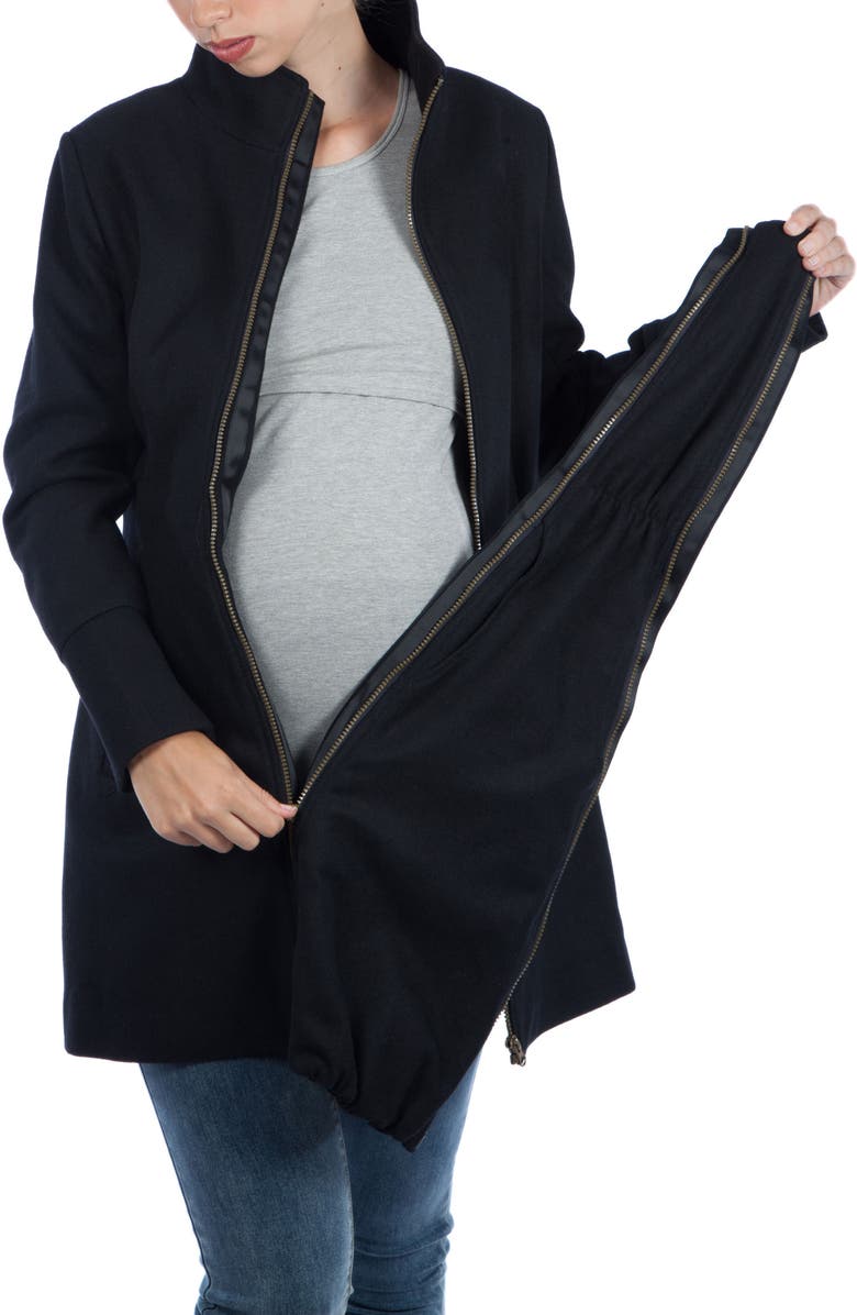 Modern Eternity Convertible 3-in-1 Maternity/Nursing Coat, Alternate, color, 