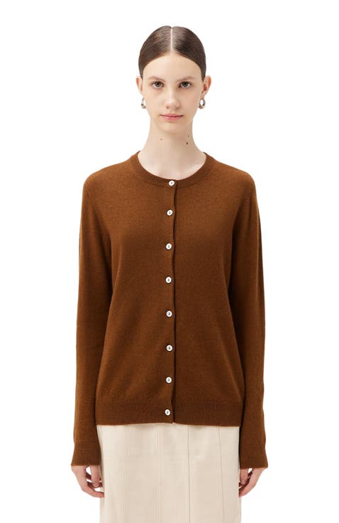 Essential Cashmere Crewneck Cardigan