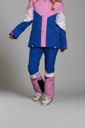 OOSC 1080 Women's Ski & Snowboard Pant - Pastel Pink, White & Blue