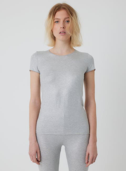 Soft Touch Metallic Short Sleeve T-Shirt