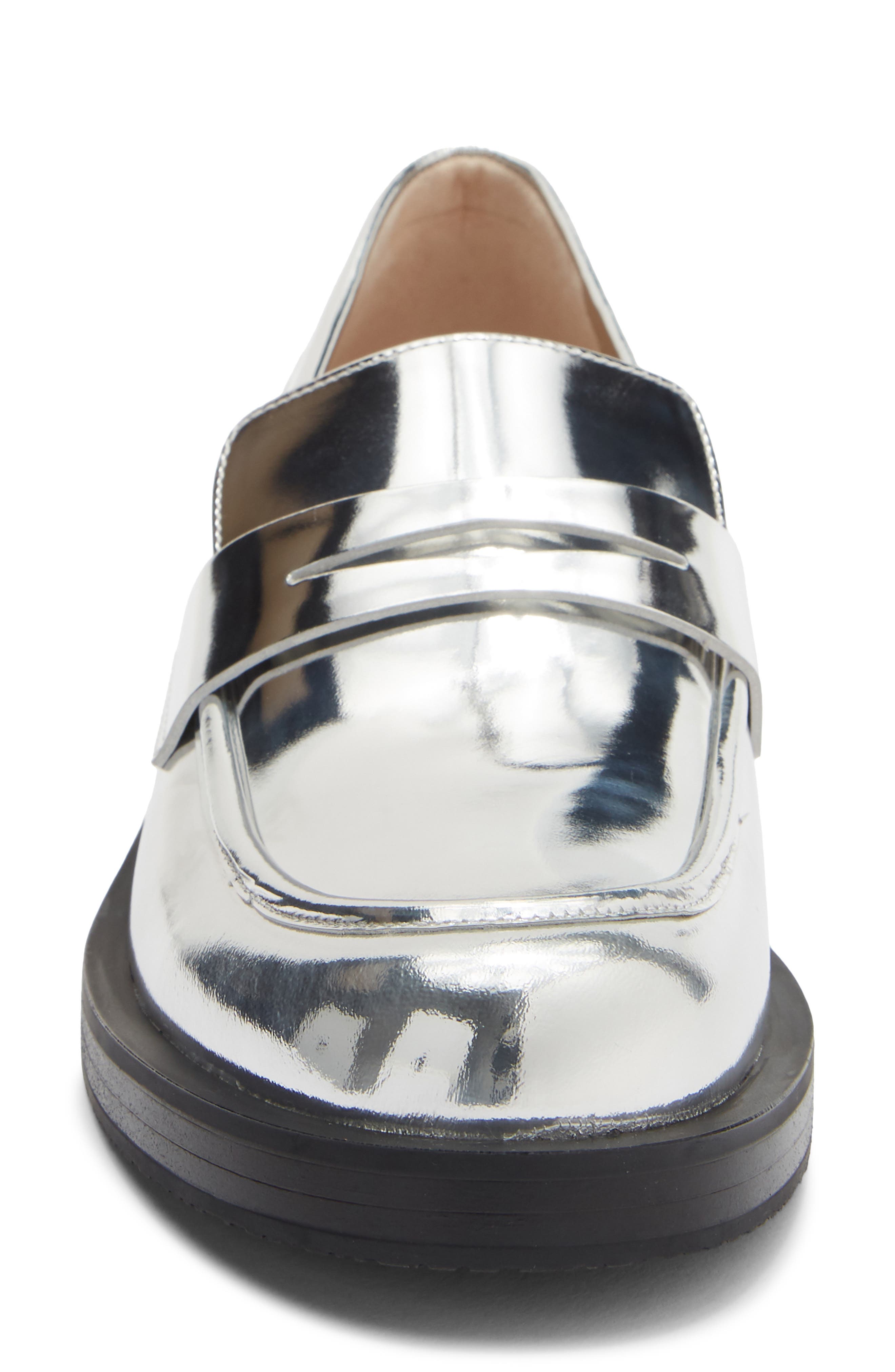 Palmer Bold Loafer, Alternate, color, SILVER