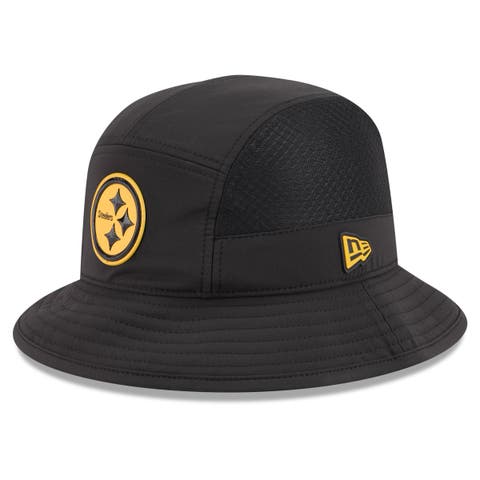 Men's New Era Black Pittsburgh Steelers 2026 Sideline Bucket Hat