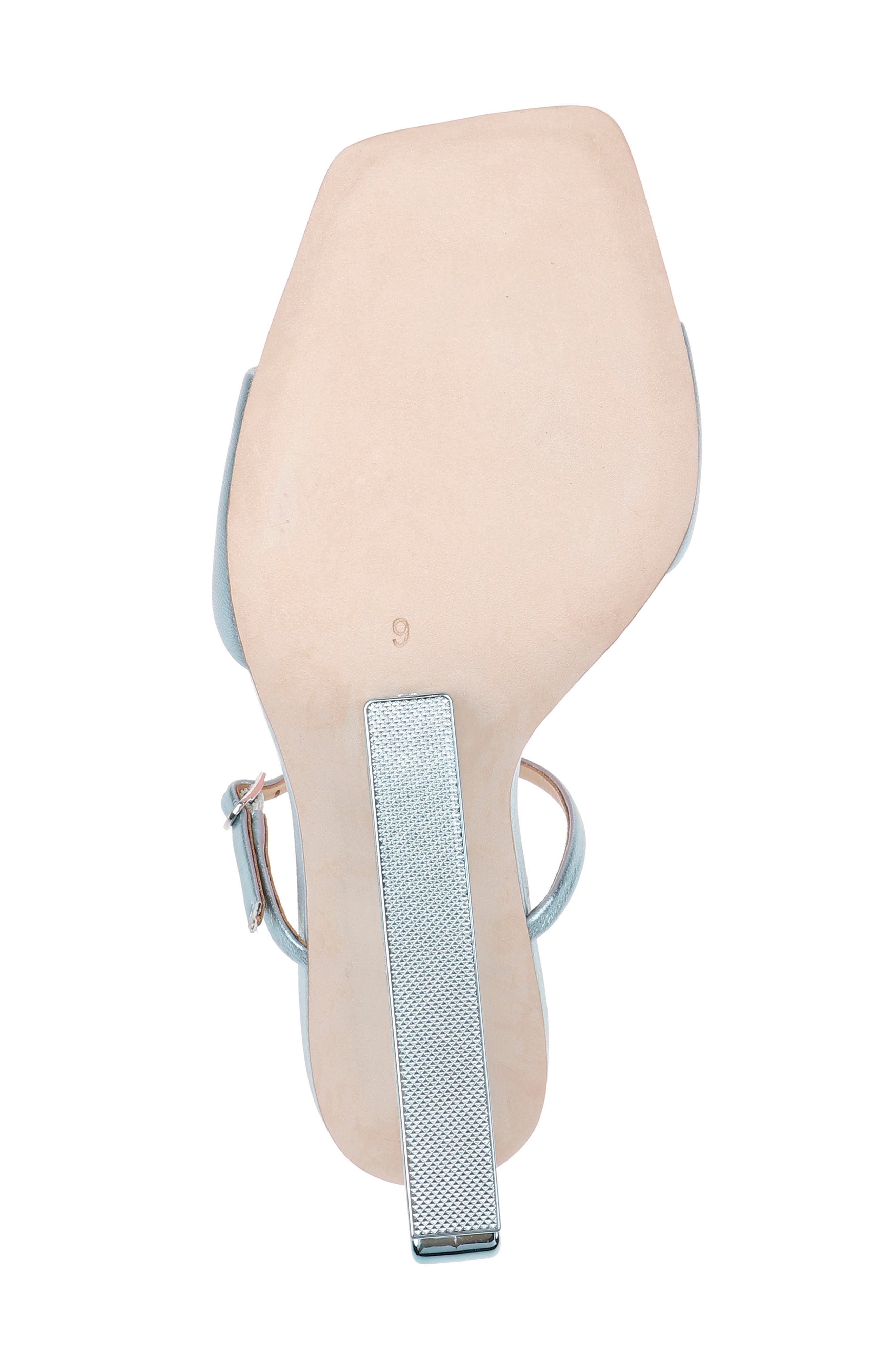 Luna Wedge Slide Sandal, Alternate, color, MINT METALLIC