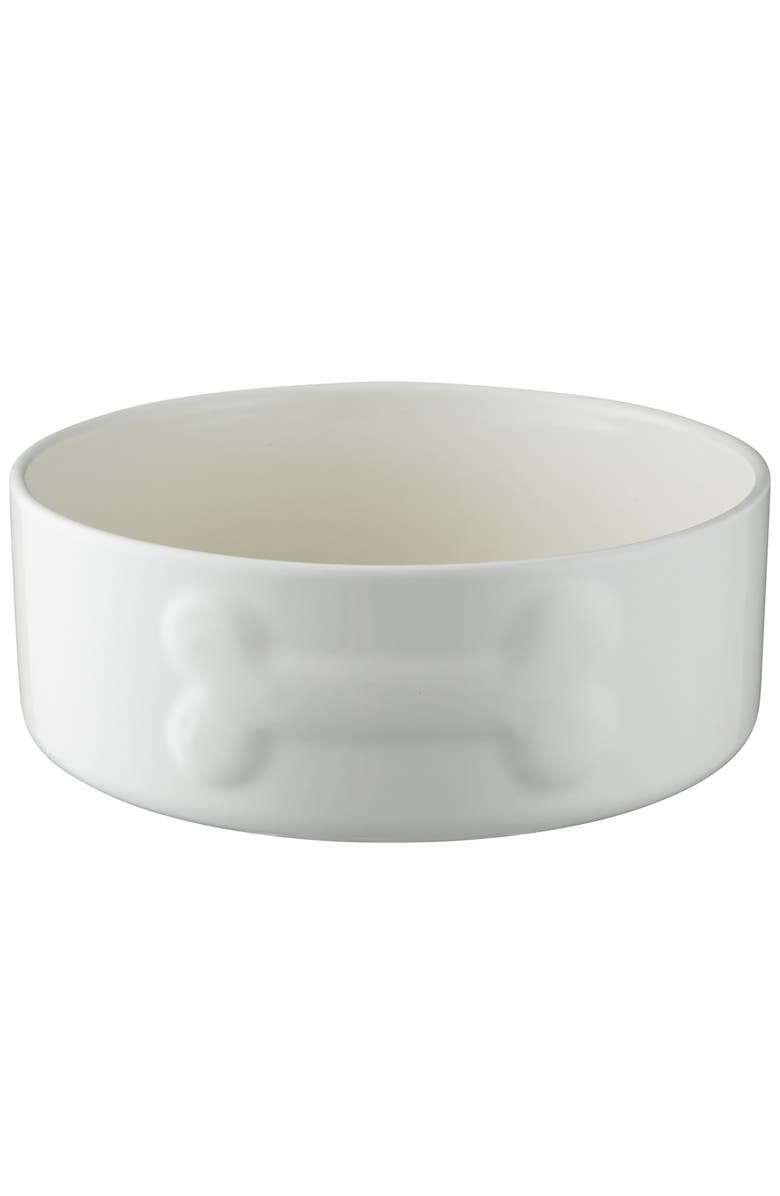 MASON CASH Embossed 8 Inch Bone Dog Food and Water Bowl, Main, color, Multicolored