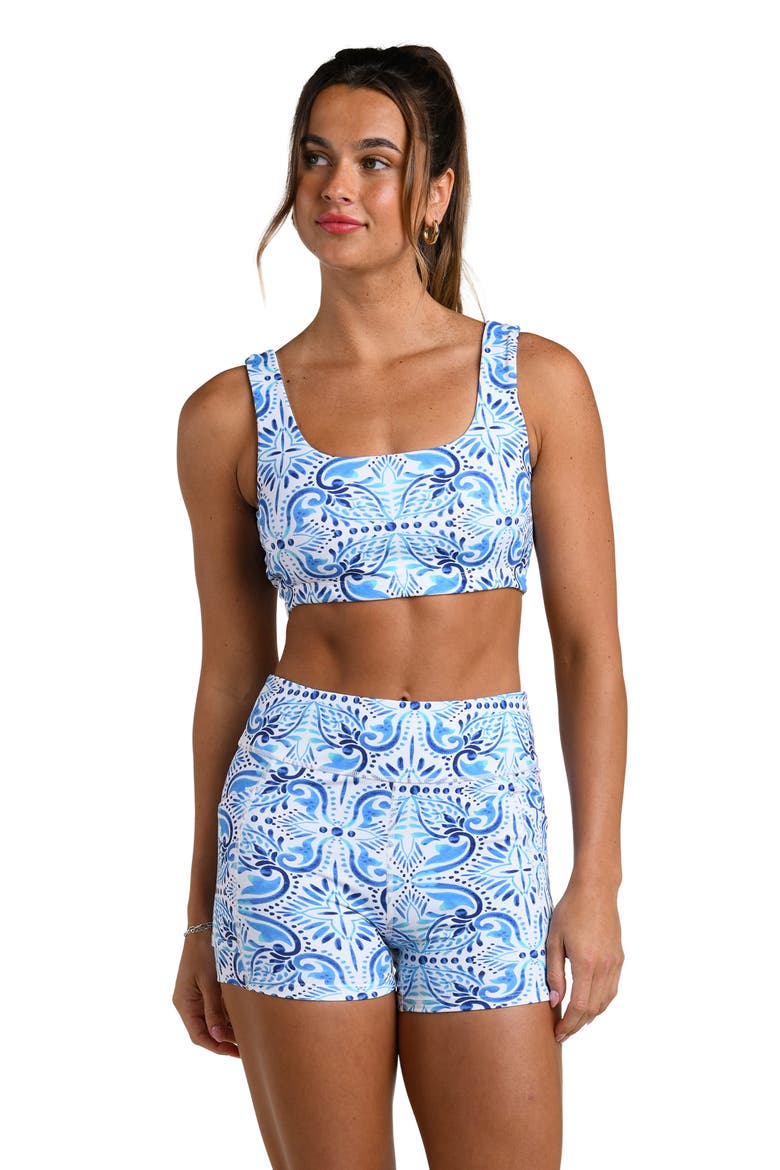Blue Tile Sports Bra, Alternate, color, PACIFIC BLUE