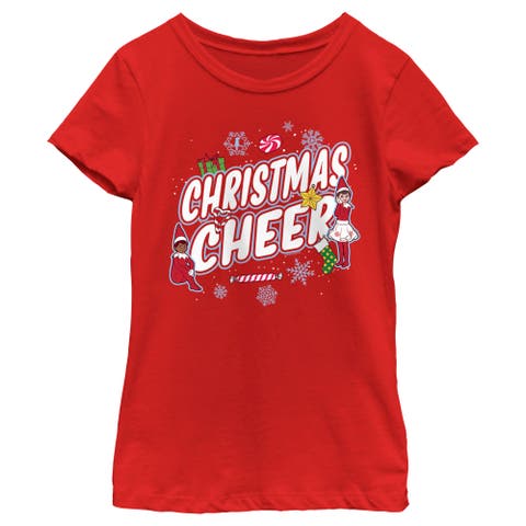 Girl's The Elf on the Shelf Christmas Cheer  Graphic T-Shirt