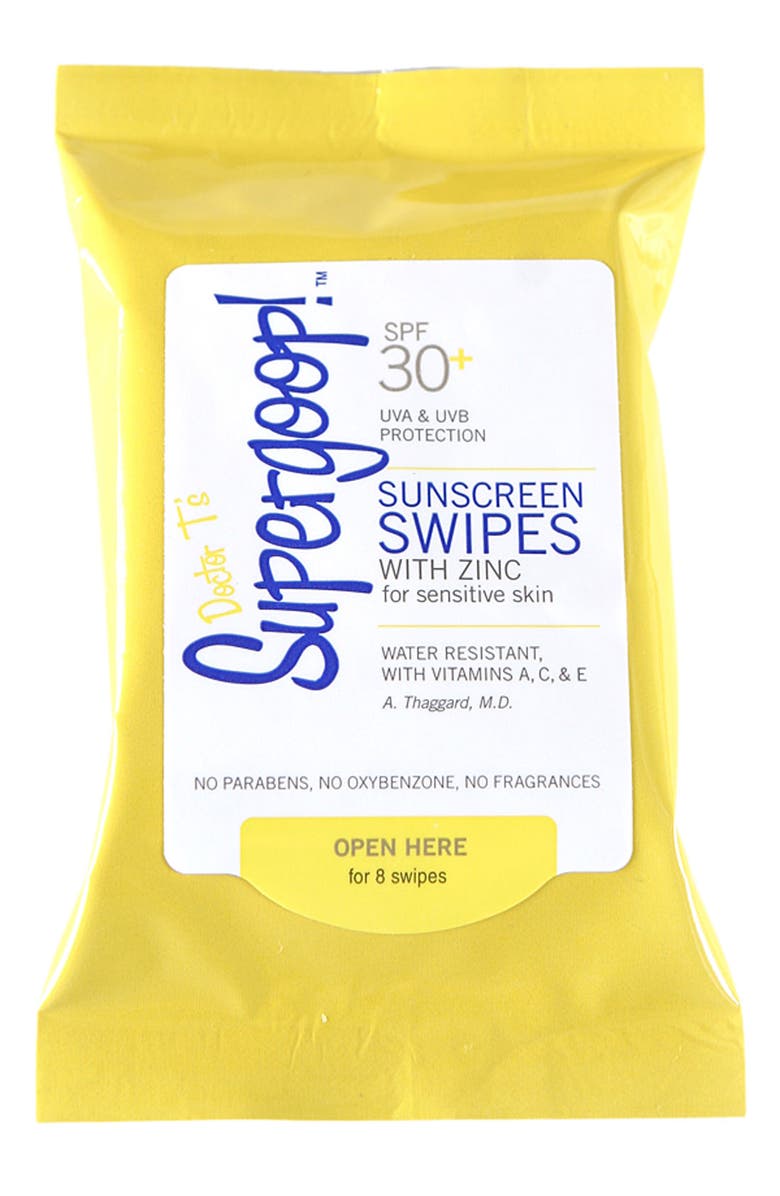 Supergoop!<sup>®</sup> Sunscreen Swipes SPF 30+, Main, color, 