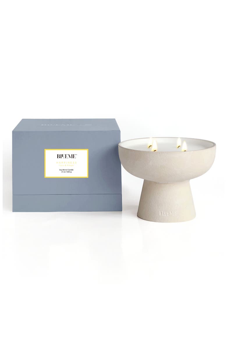 Happiness Large Ceramic Candle, Main, color, NO COLOR