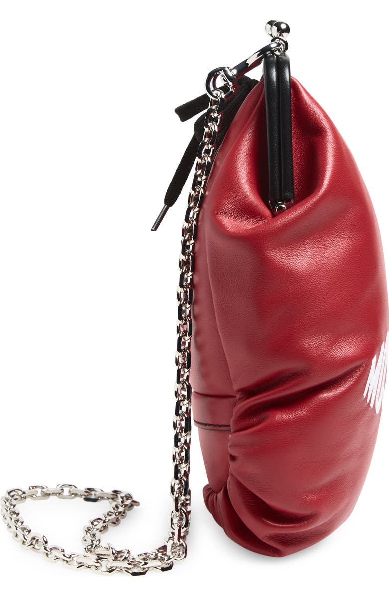 Moschino Boxing Glove Crossbody Bag, Alternate, color, Red 50A Oa2