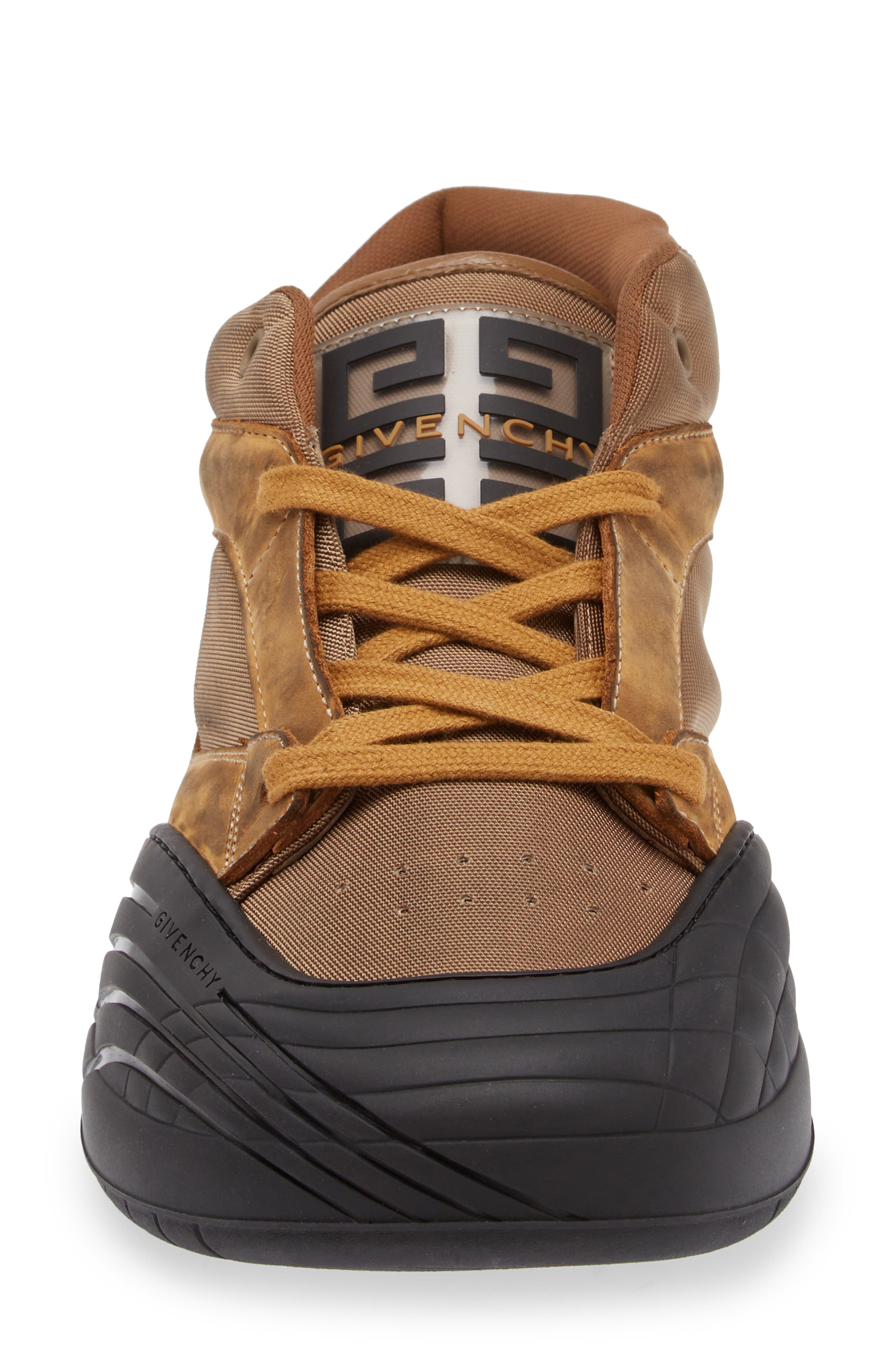 Givenchy Show Line Mid Top Skate Sneaker, Alternate, color, Beige