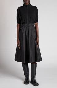Moncler Mixed Media A-Line Dress