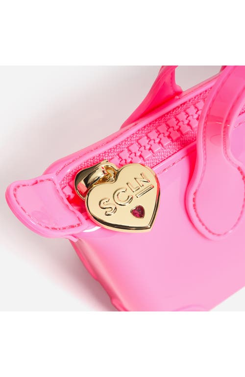 Stoney Clover Lane Jelly Pouchette Clear Crossbody Bag In Pink