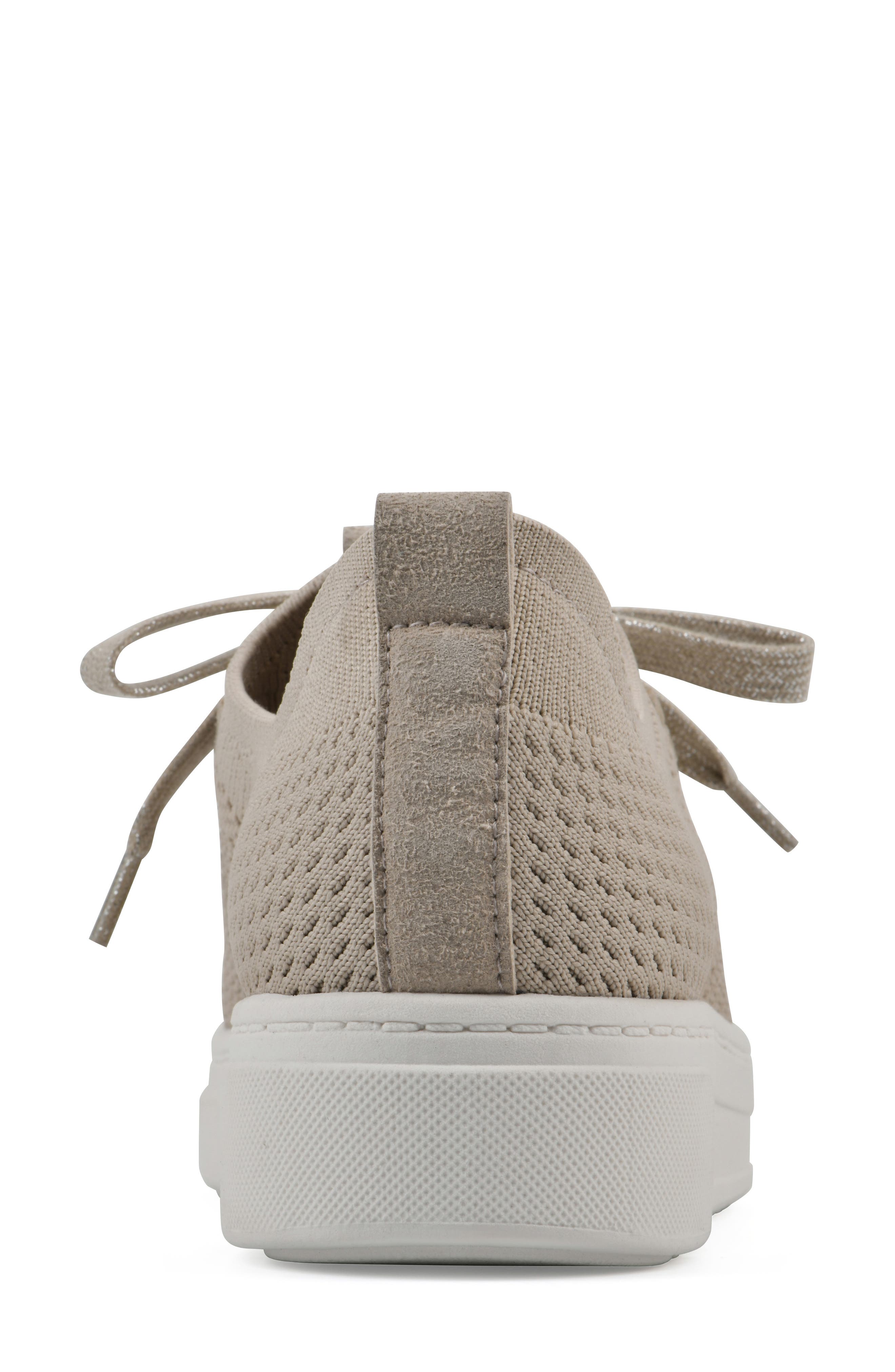 White Mountain Footwear Uncut Woven Sneaker, Alternate, color, Taupe Fabric