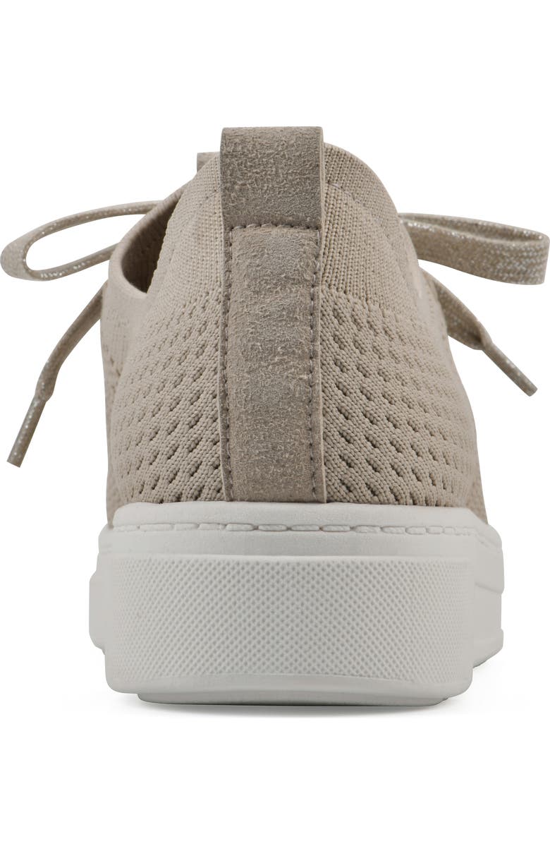 White Mountain Footwear Uncut Woven Sneaker, Alternate, color, Taupe Fabric