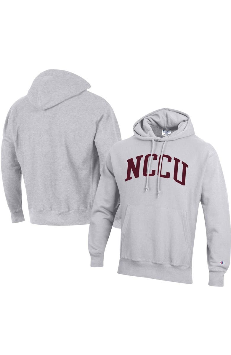 Champion Men's Champion Gray North Carolina Central Eagles Tall Arch Pullover Hoodie, Main, color, Gray
