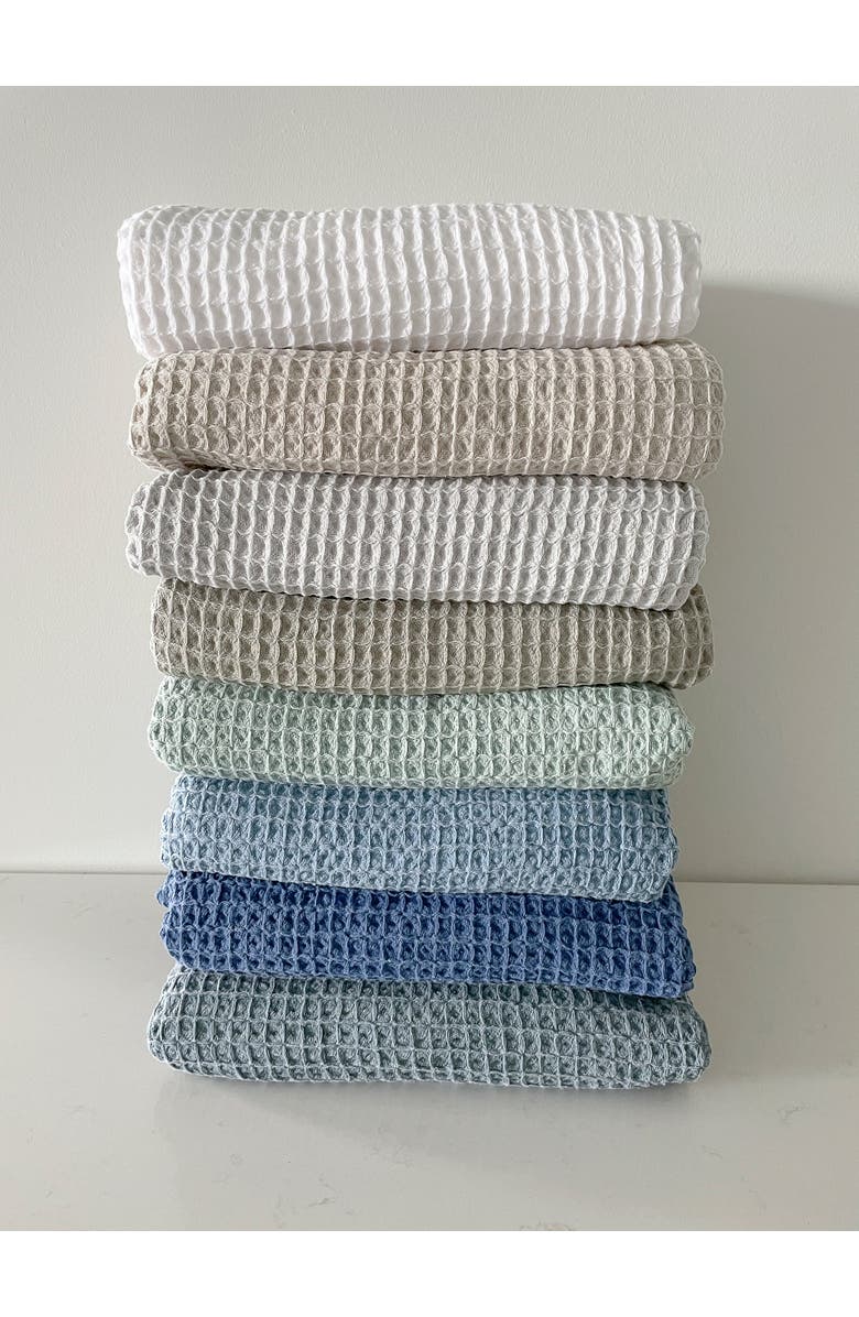 Anaya Turkish Cotton Waffle Throw, Alternate, color, Soft Grey