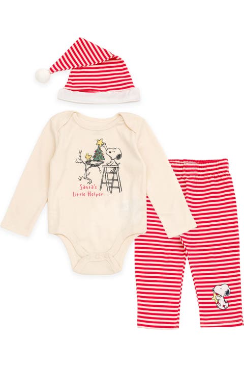 Christmas Bodysuit Pants and Hat Set