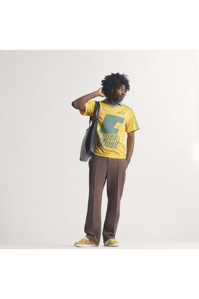 Men's adidas x Bob Marley Yellow Jamaica National Team Originals Fashion Jersey, Alternate, color, Yellow
