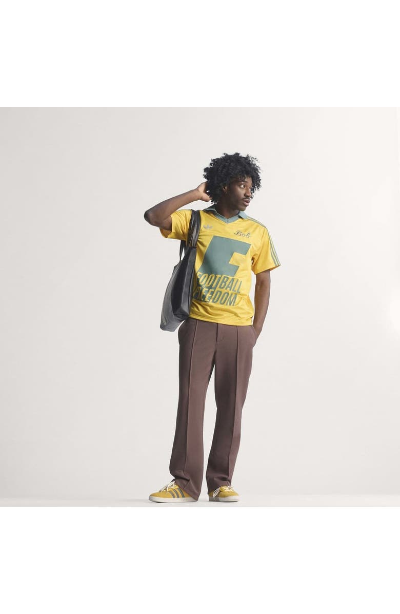 adidas Men's adidas x Bob Marley Yellow Jamaica National Team Originals Fashion Jersey, Alternate, color, Yellow