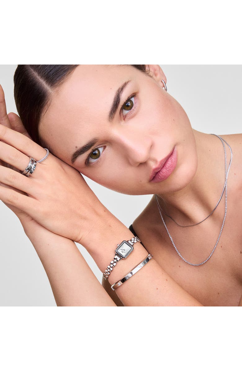 Daniel Wellington Quadro Mini Bracelet Watch, 15mm x 18mm, Alternate, color, Silver