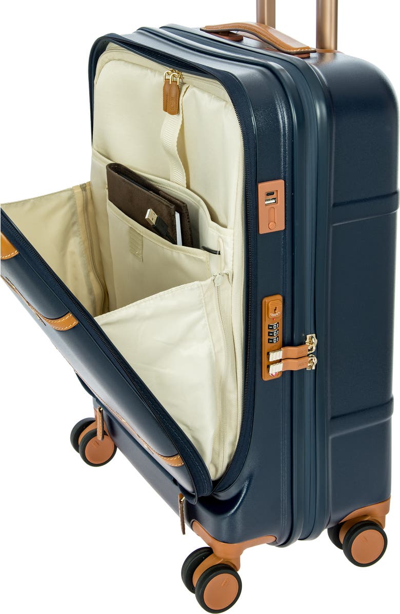 Bric's Bellagio 2.0 Pocket 21-Inch Wheeled Carry-On, Alternate, color, Blue