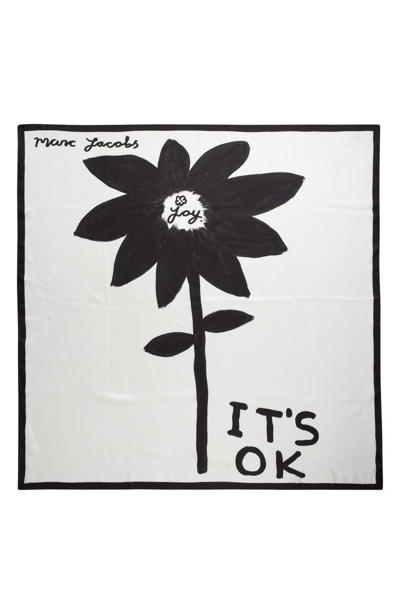 Marc Jacobs It's OK Silk Square Scarf, Main, color, 
