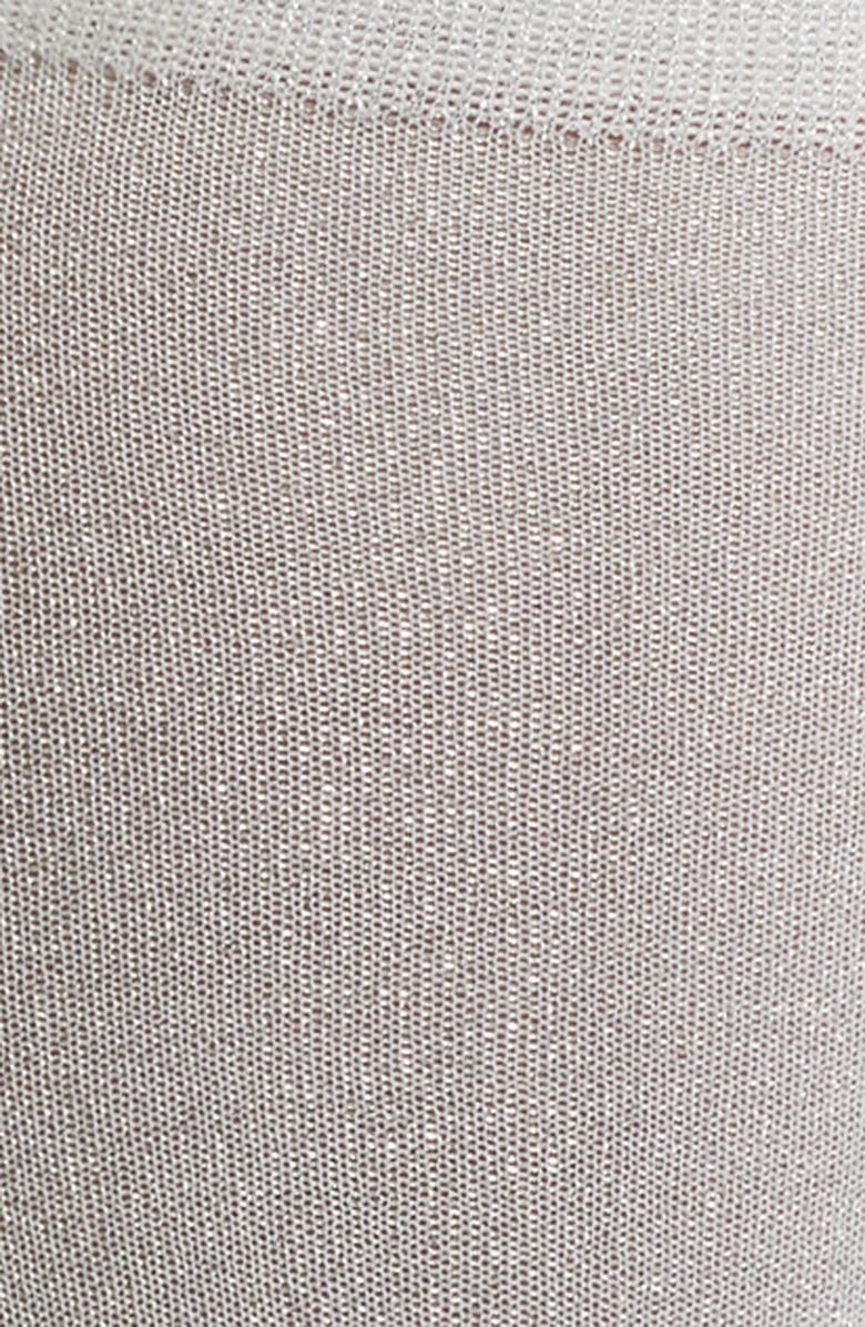 HIGH HEEL JUNGLE Metallic Knee High Socks, Alternate, color, Silver