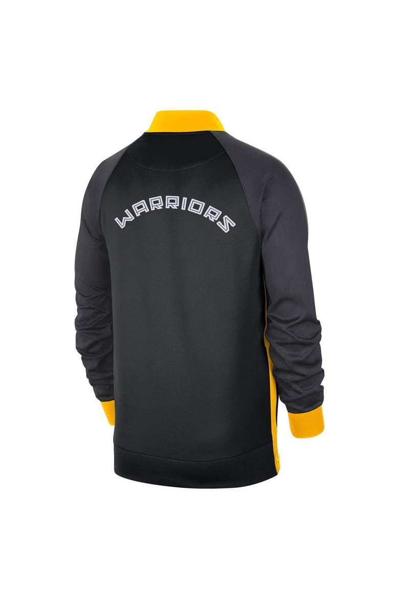 Men's Nike Black/Yellow Golden State Warriors 2022/23 City Edition Showtime Thermaflex Full-Zip Jacket, Alternate, color, Black