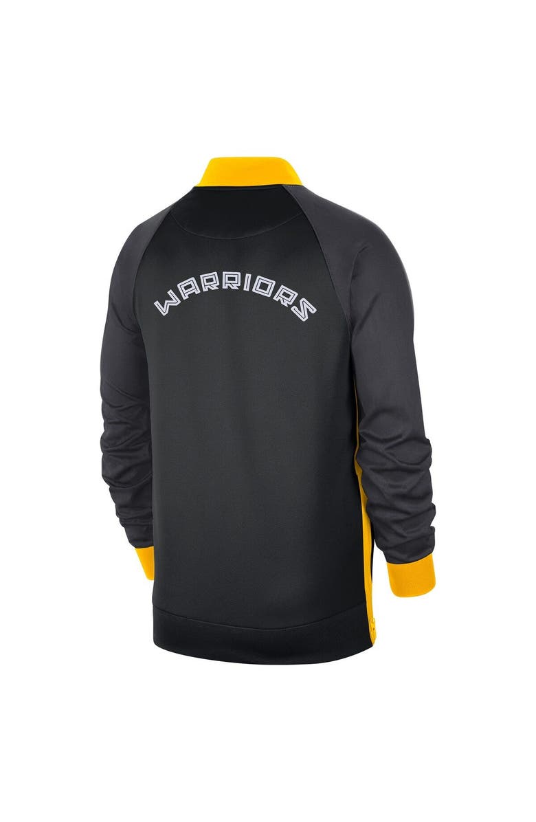 Nike Men's Nike Black/Yellow Golden State Warriors 2022/23 City Edition Showtime Thermaflex Full-Zip Jacket, Alternate, color, 