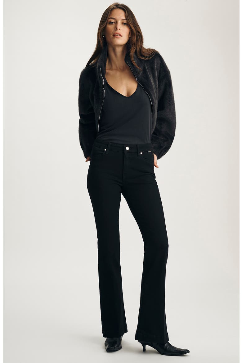 Sydney High Rise Flare Jeans, Alternate, color, DOUBLE BLACK GOLD PREMIUM