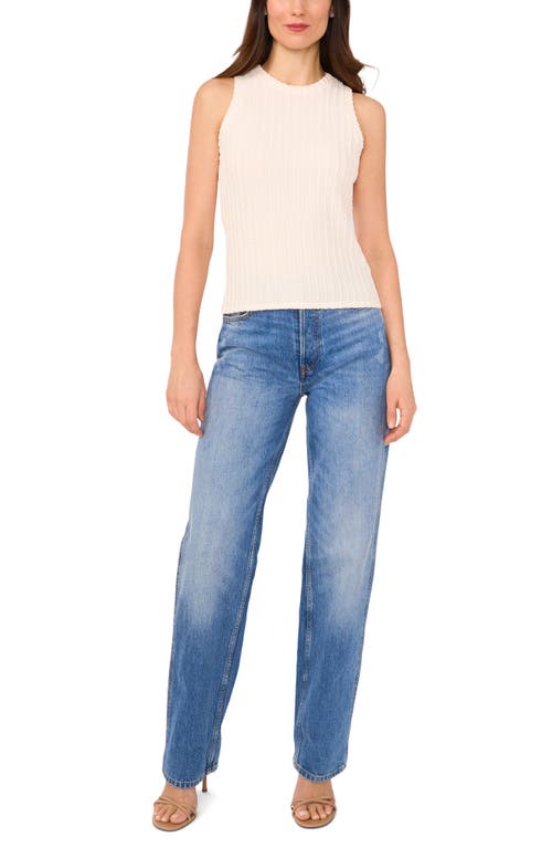 Parker The Sailor Textured Knit Tank In White Winter