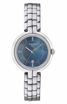 Tissot Flamingo Black Mother-of-Pearl Bracelet Strap Watch, 30mm