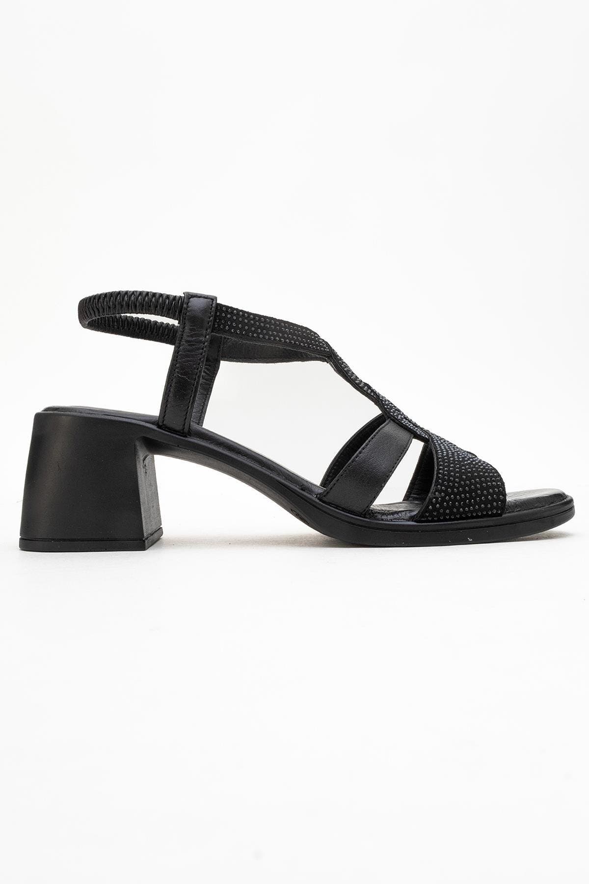 Forever & Always Shoes Dolen Leather Chunky Sandal, Alternate, color, Black Leather