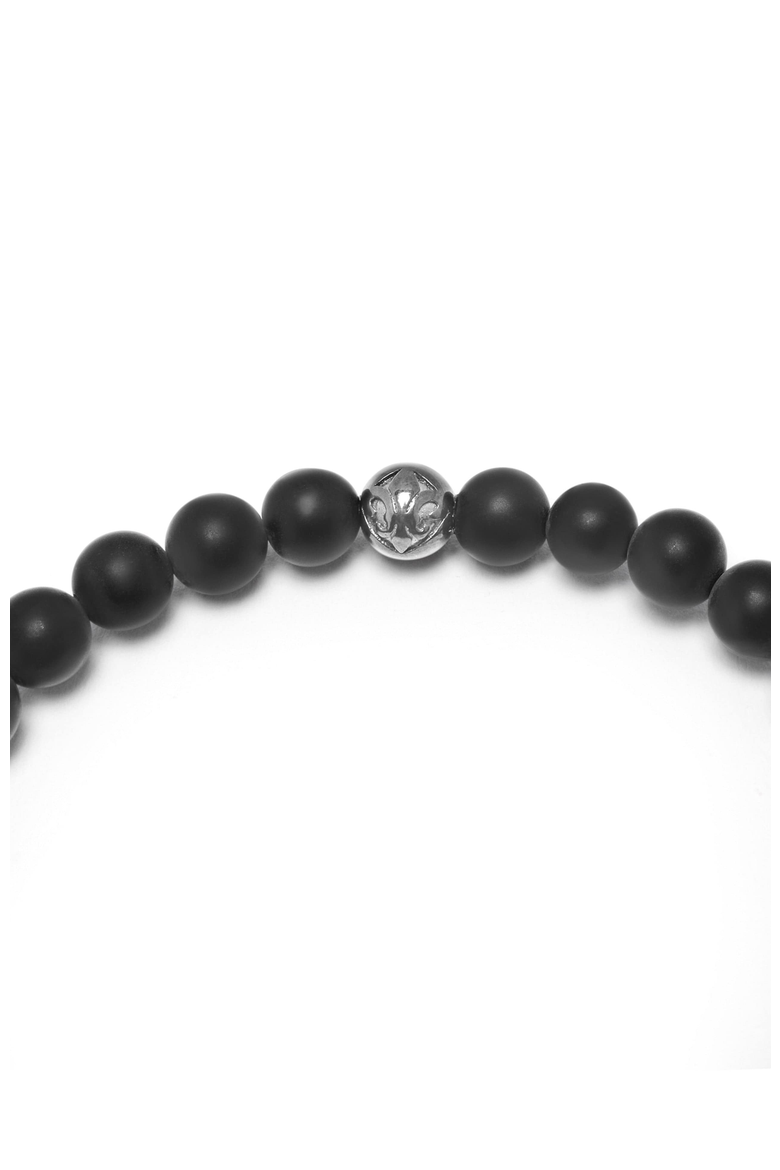Matte Onyx and Black CZ Diamond Wristband, Alternate, color, Black