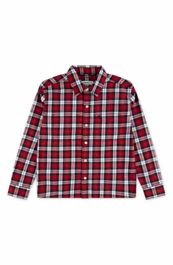 Kids' Plaid Flannel Button-Up Shirt