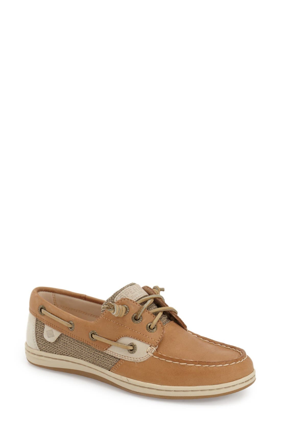 'Songfish' Boat Shoe, Main, color, LINEN/ OAT
