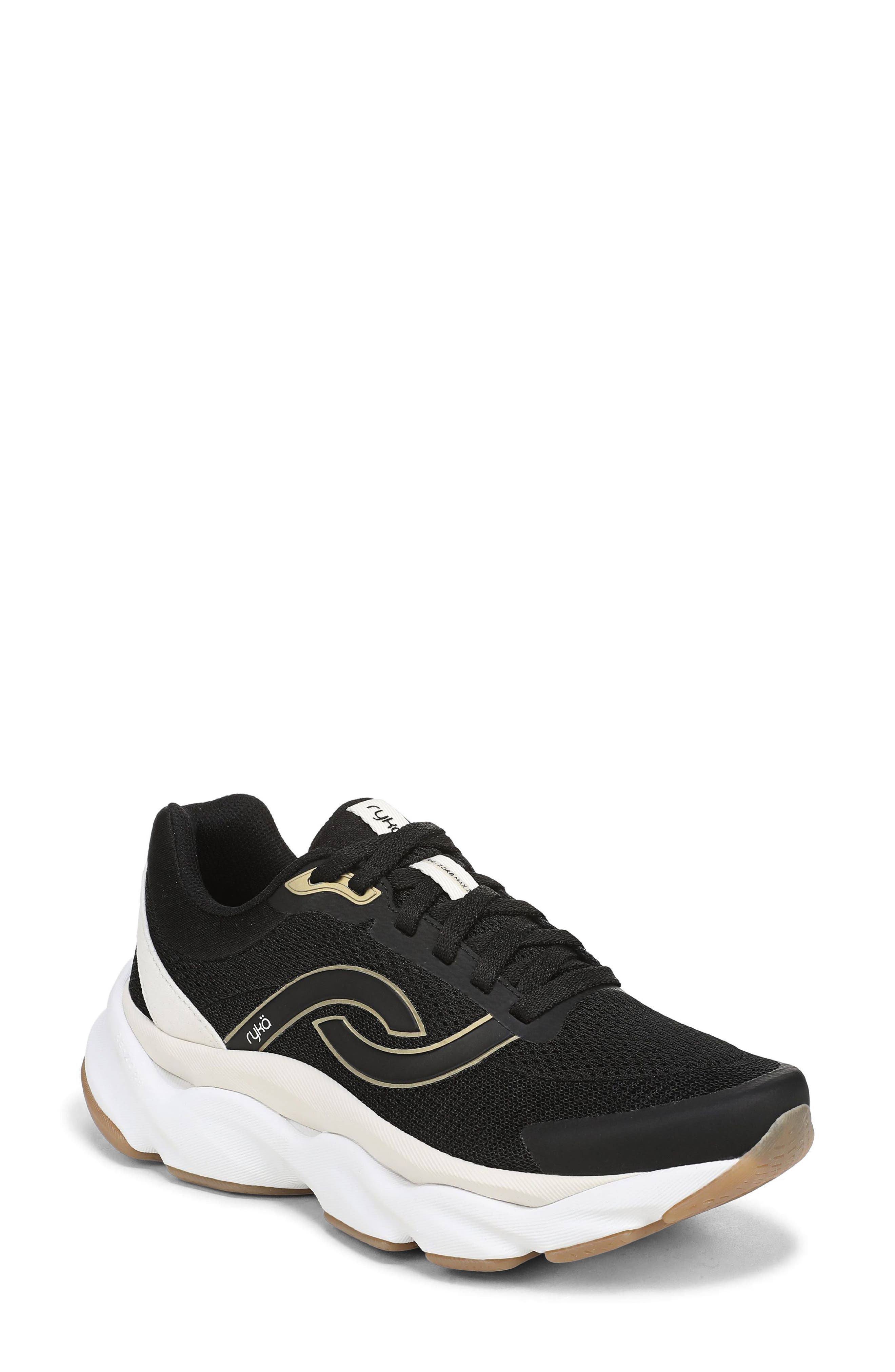 Rezorb Max Classic Walking Sneaker, Main, color, BLACK