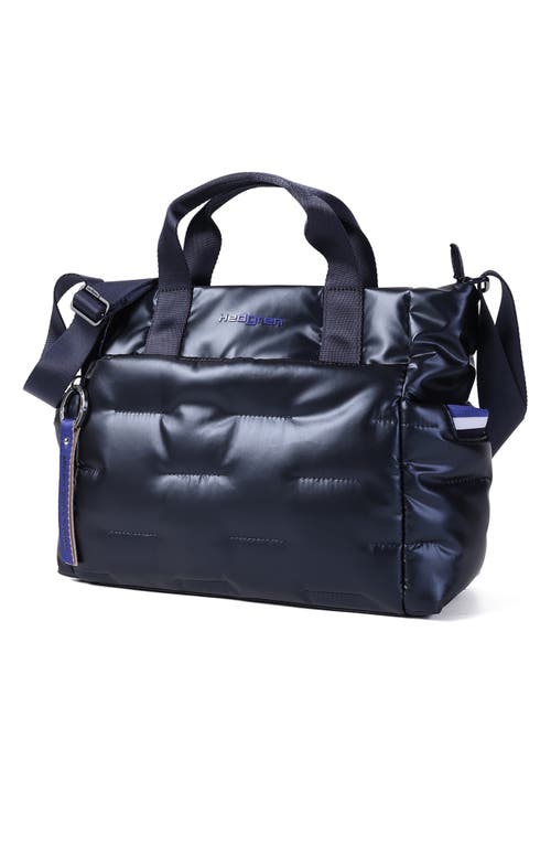Hedgren Softy Water Repellent Satchel In Blue