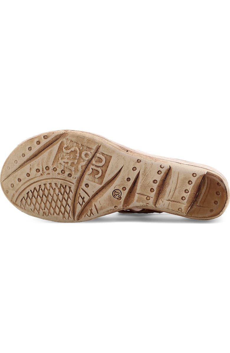 A.S.98 Norman Platform Wedge Sandal, Alternate, color, Whiskey