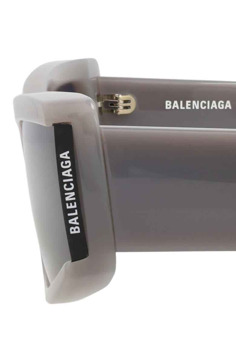 Balenciaga 66mm Rectangular Sunglasses, Alternate, color, 