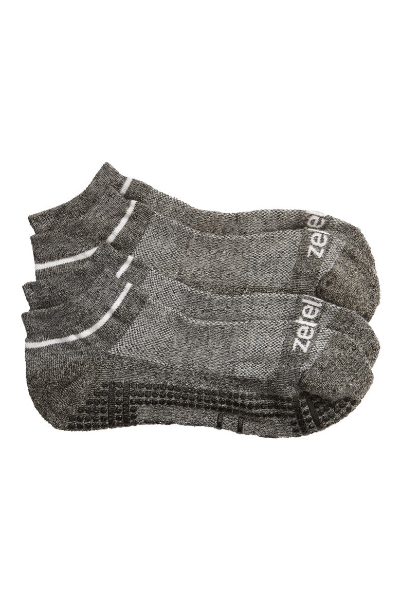 3-Pack Barre Socks, Main, color, GREY MARL