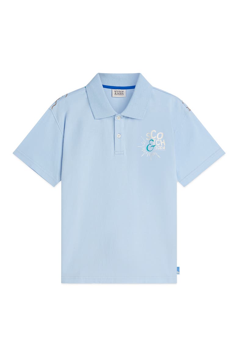 Kids' Relaxed Fit Graphic Polo, Main, color, WINDSURFER