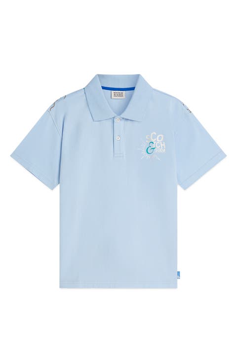 Kids' Relaxed Fit Graphic Polo