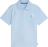 Scotch & Soda Kids' Relaxed Fit Graphic Polo