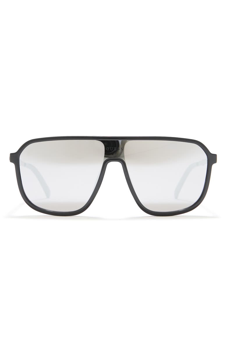 GUESS 00mm Shield Sunglasses, Main, color,