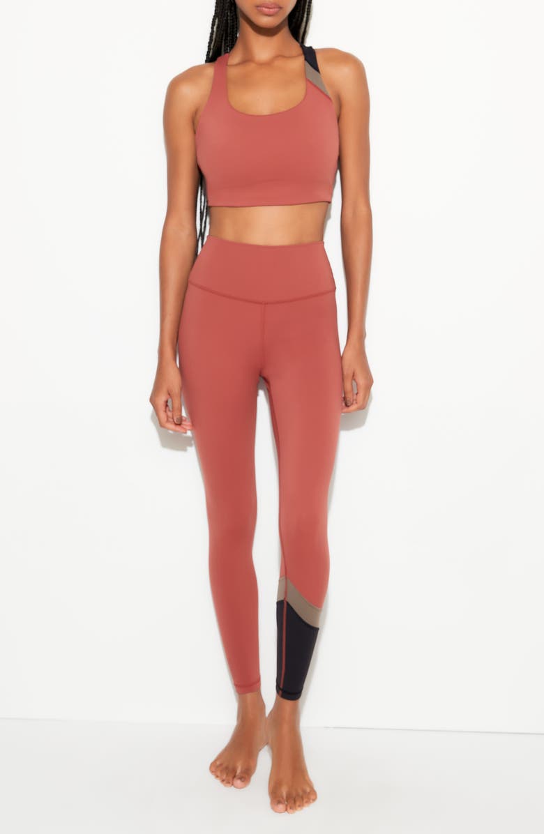 Spiritual Gangster Baldwin Ankle Leggings, Alternate, color, Canyon